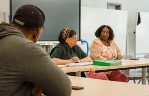 Sandi McFadden at a Govans ES Community Meeting